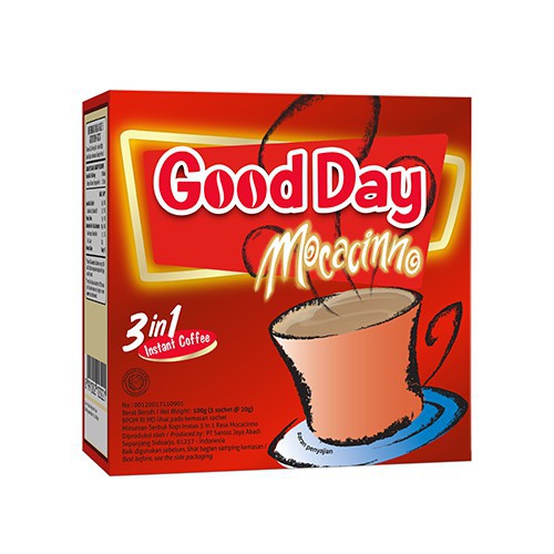 

Good Day Kopi Mocacinno Dus [5 Sachet / 20 Gram]