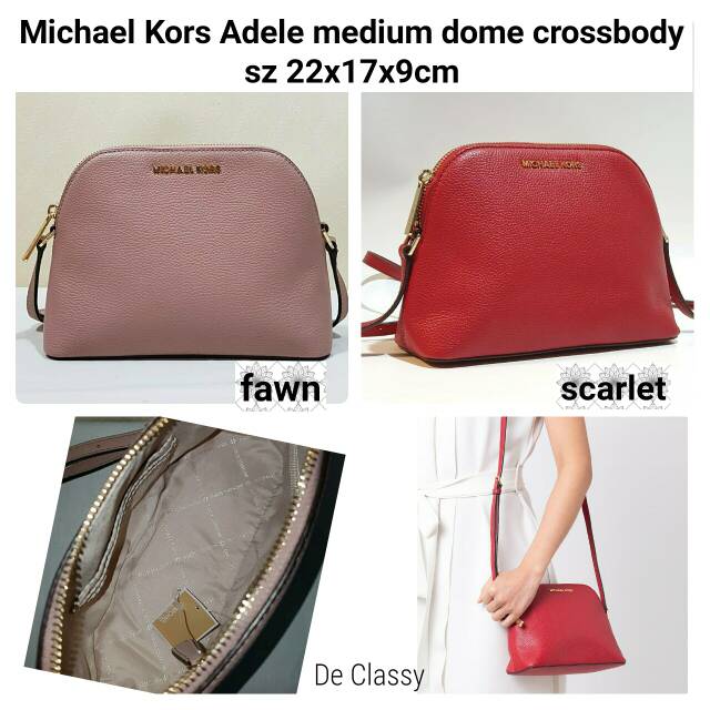 michael kors adele medium dome crossbody