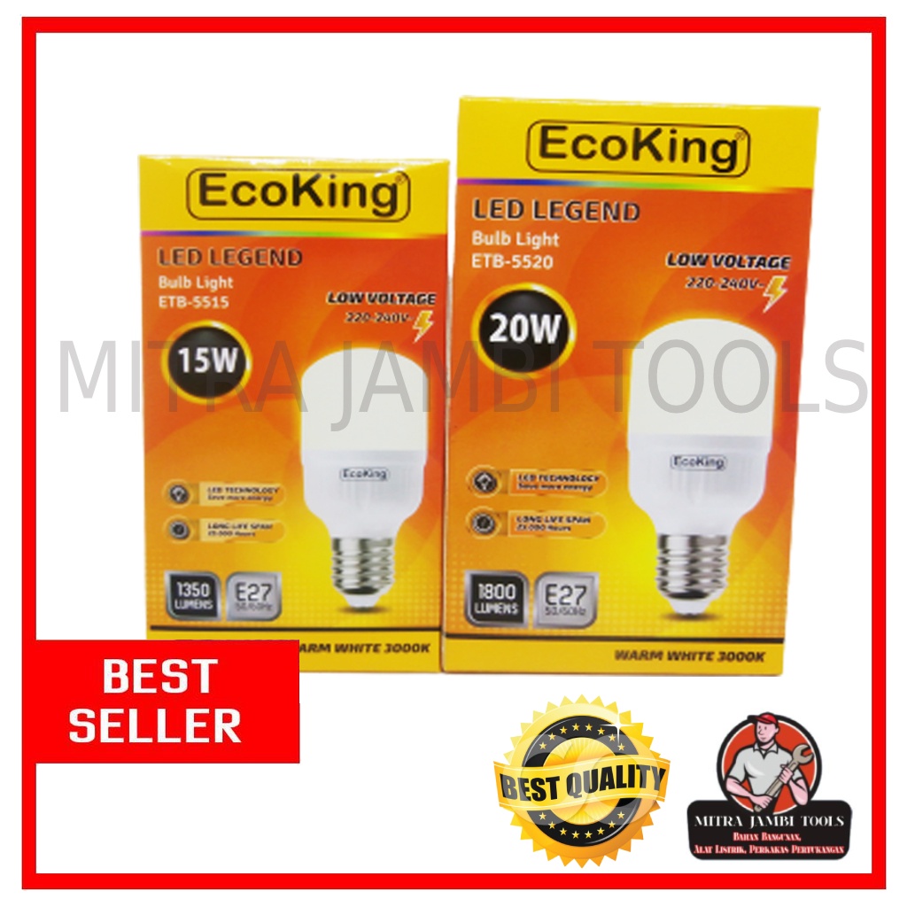 LAMPU ECOKING LED KUNING 15 WATT & 20 WATT