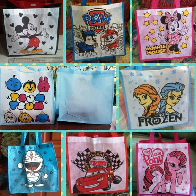 

Tas Tm Sablon Souvenir Ulang Tahun Anak Unik Ultah Goodie Bag Murah
