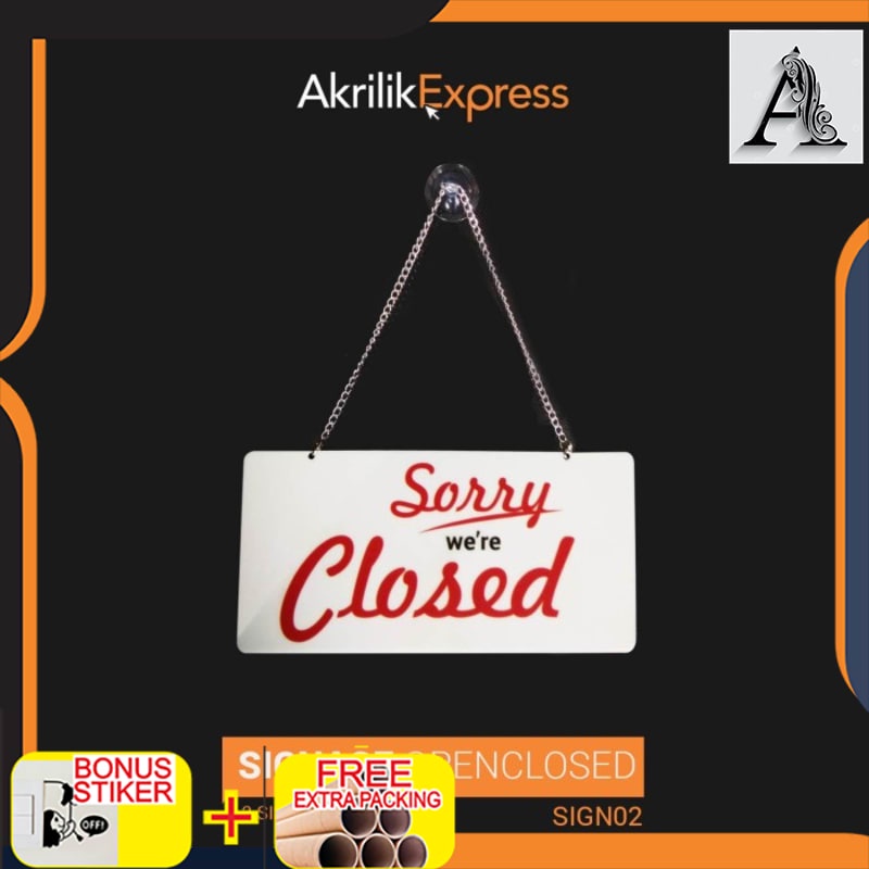 

Murah Custom sign open closeds