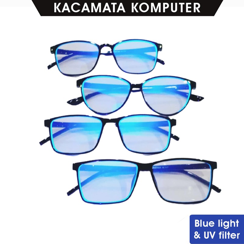 Kacamata Baca Antiradiasi Pria Wanita Lensa Transparan Blueray Eye glasses Kaca mata Antiradiasi