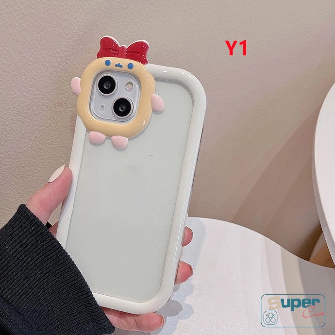 Casing Vivo Y35 Y16 Y02s Y51 2020 Y31 2021 Y53s Y51A Y22 Y91 Y93 Y95 Y91C Y15s Y01 V23 V23E T1 Y55 Y75 Motif Macaron 3D