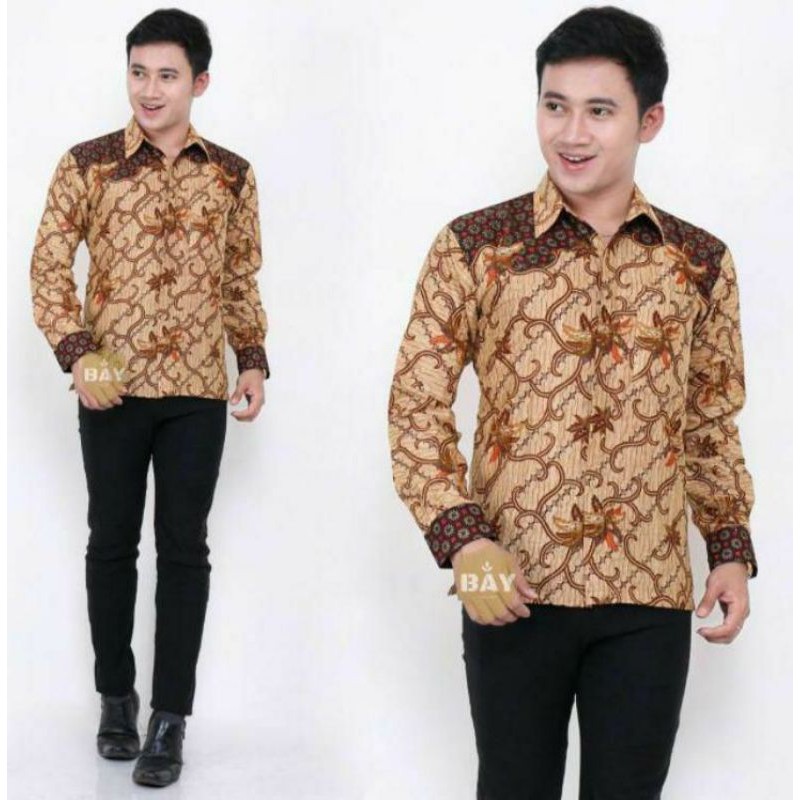 NEW ARRIVAL DISTRO BATIK PRIA BORDIR SOGAN HRB026 BATIKAF NOTOARTO BATIK IPNU-IPPNU HEM PRIA-Kmj Seno sekti