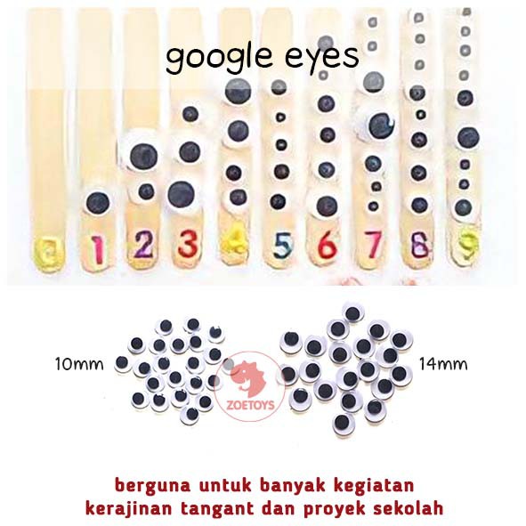 Zoetoys Google Eyes | Mata Boneka | Kocak