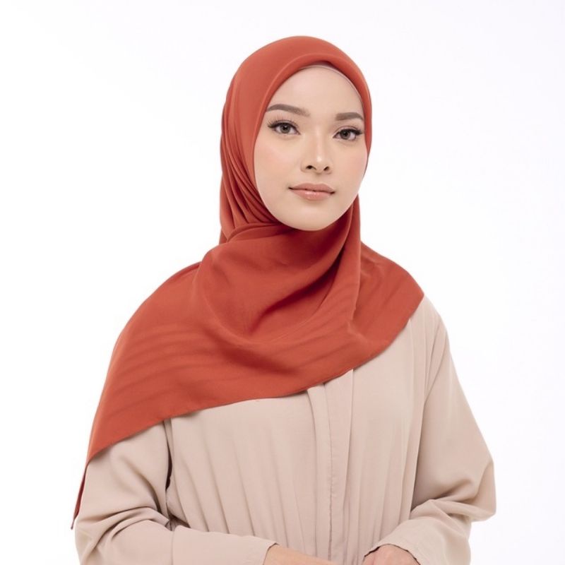 By ZM Zaskia Mecca Original - Yara Walnut Hijab Jilbab Kerudung Segi Empat