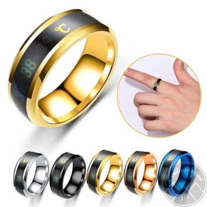 CINCIN Titanium Termometer Pengukur Suhu Tubuh premium PRIA WANITA cin cin luxury modis casual