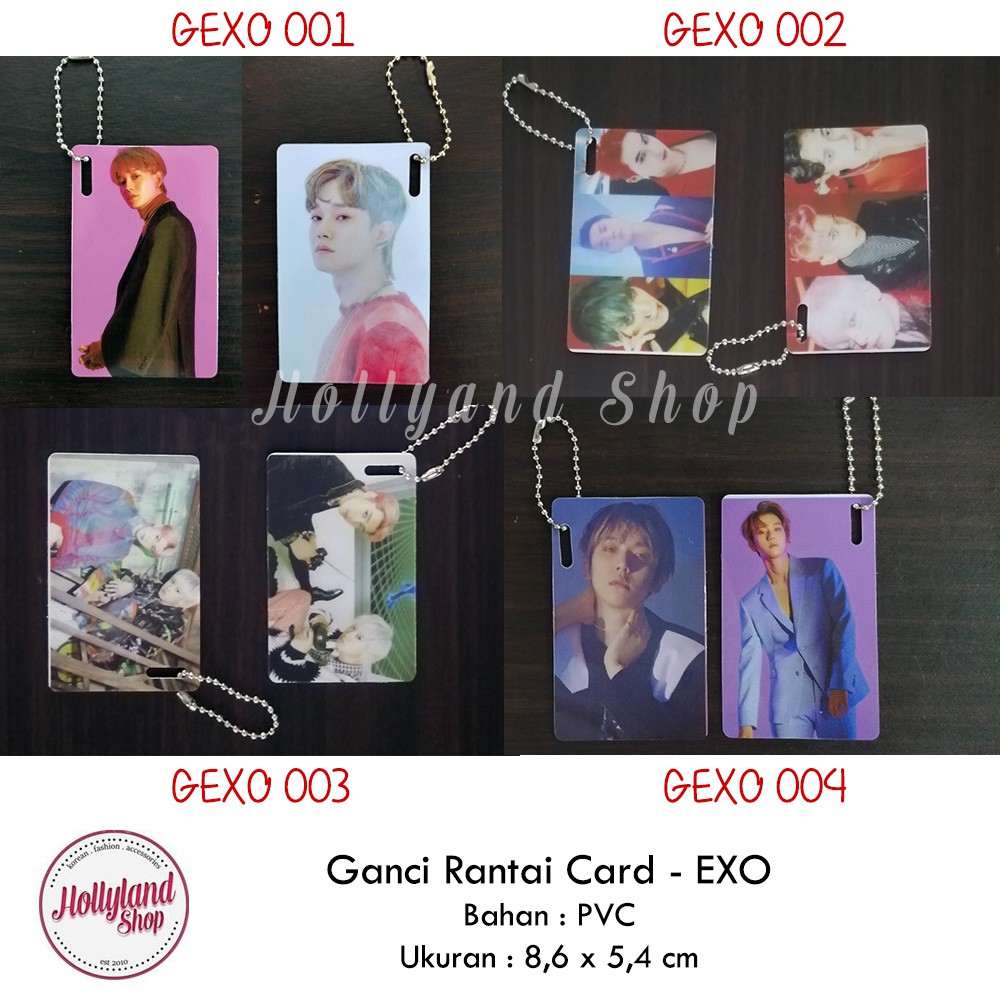 Gantungan Kunci Kartu PVC Card EXO Unofficial