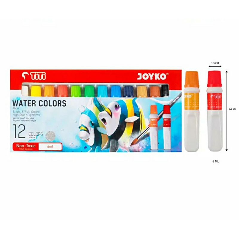 Cat Air JOYKO Water Colours 6 Ml 12 Warna