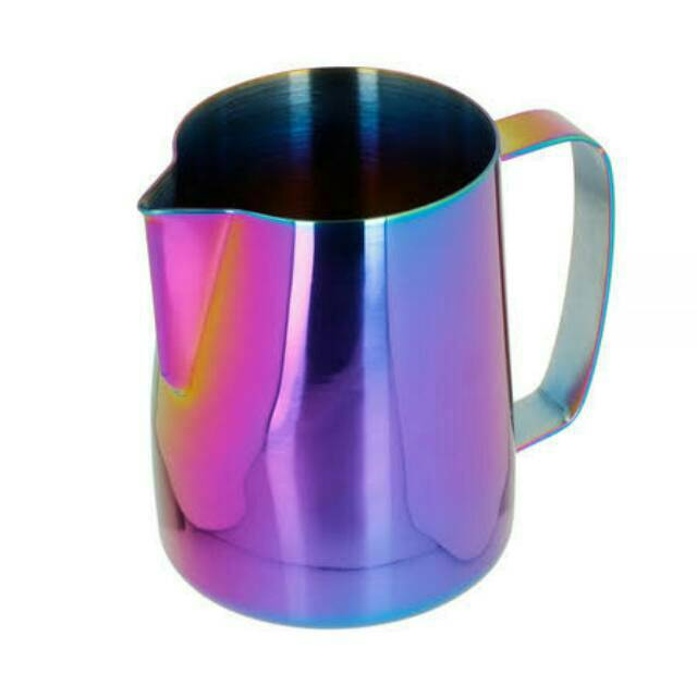 MILK JUG RAINBOW 350 600 ml - BARISTA PROFESSIONALS TOOL (LATTE ART)