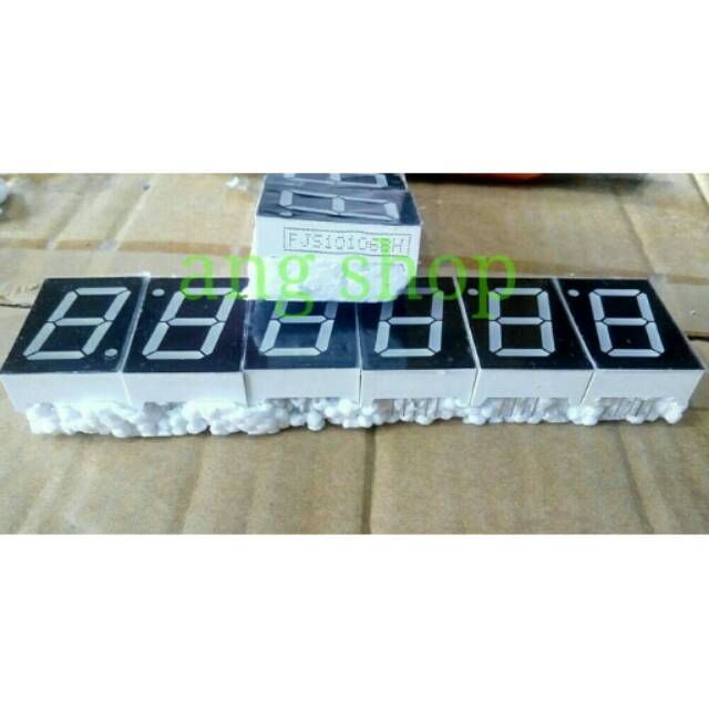 Seven Segment 1" 7 Segment 1" 7 Segmen Sekmen 1 Inch Inci Red Merah Common Anoda CA