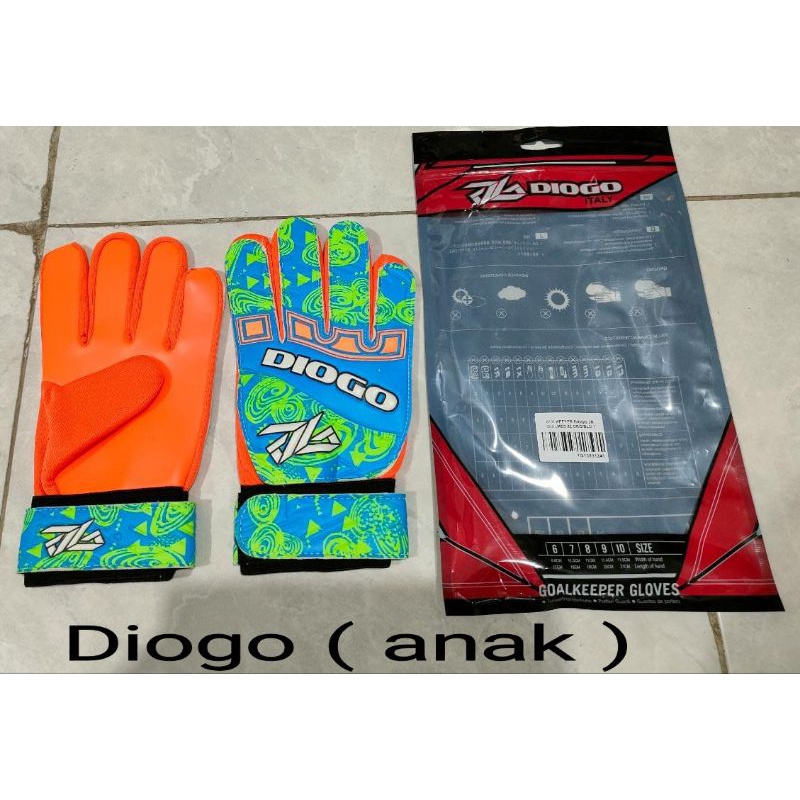 Sarung tangan kiper anak Diogo