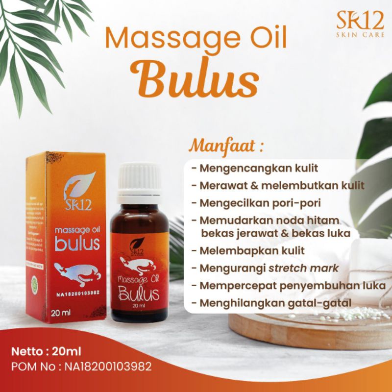 MINYAK BULUS SR12 BPOM ORIGINAL/ PEMBESAR DAN PENGENCANG/ STRETCHMARK HILANG KULIT MULUS DAN MELEMBA