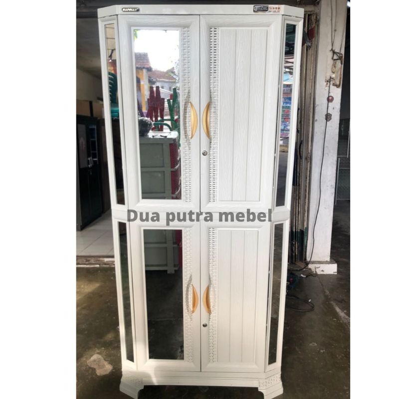 LEMARI 2 PINTU NAPOLY | LEMARI PLASTIK | LEMARI 2 PINTU PLASTIK KACA