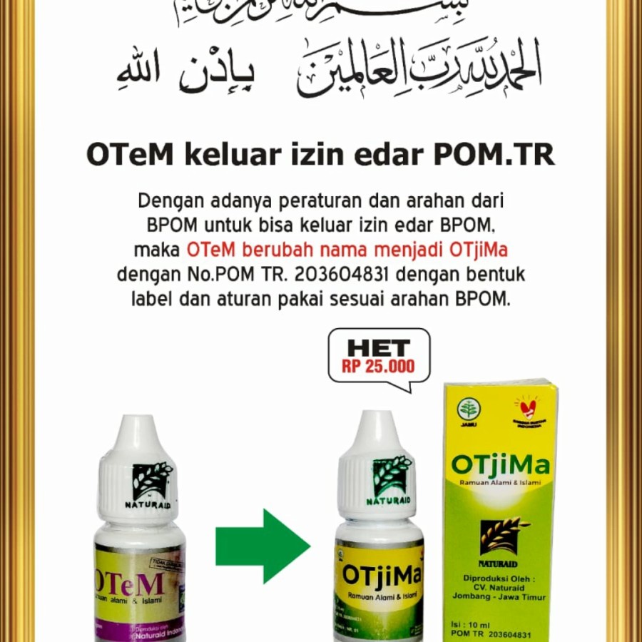 OTJIMA HERBAL TETES MATA KEMASAN BARU DARI OTEM ISI 10 ML (OTEM THM OTJIMA)