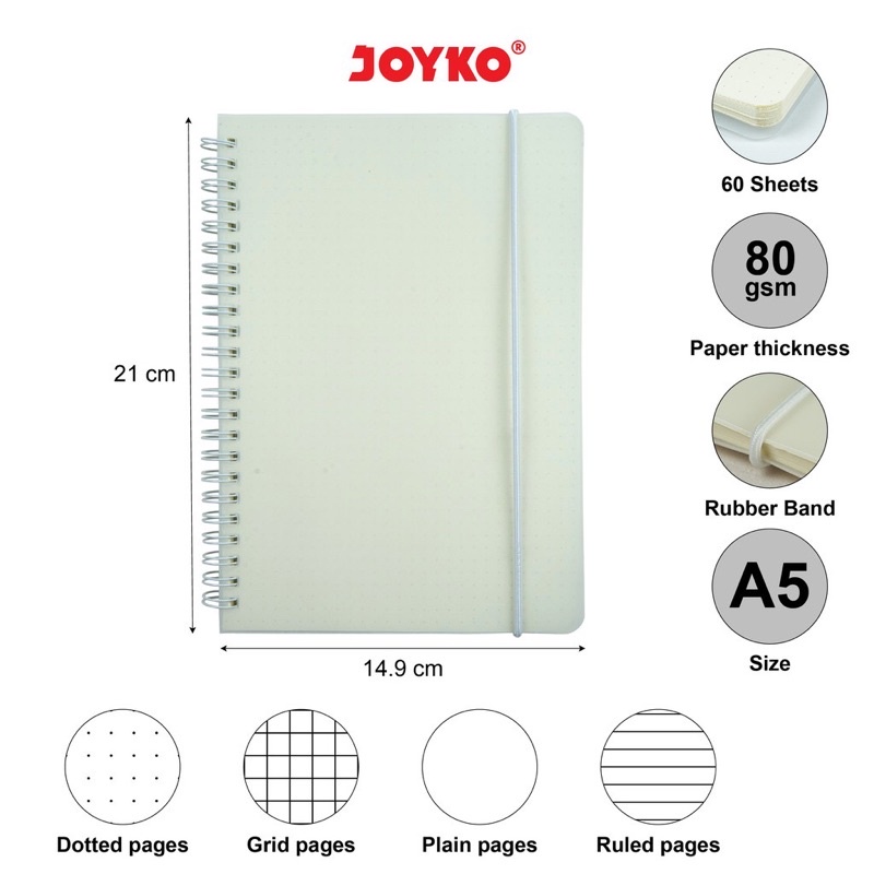 Joyko Notebook Diary Agenda Buku Catatan NB-700 / Notebook Dotted / Journal Notebook