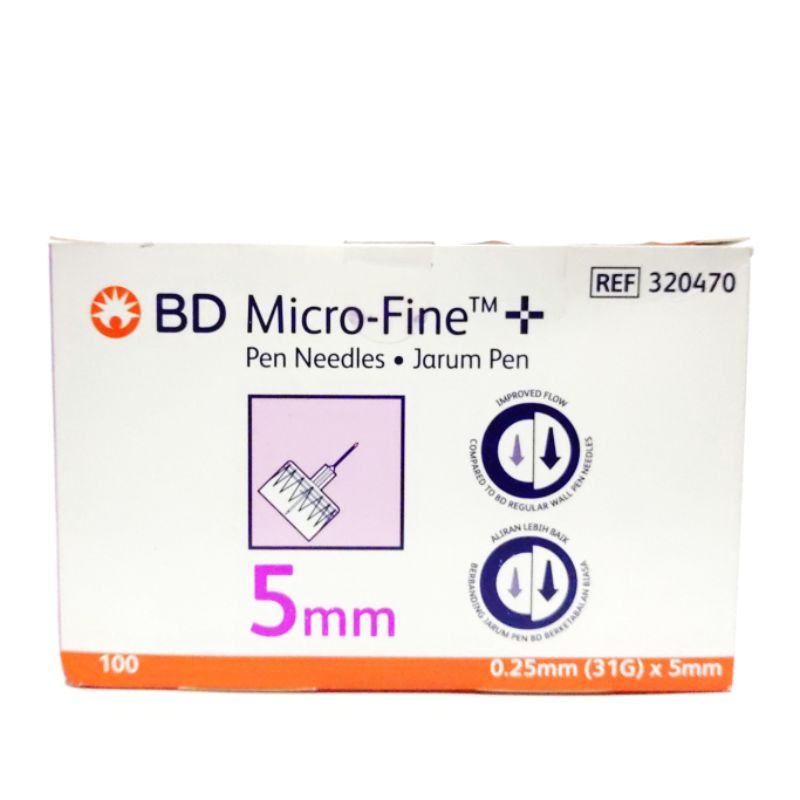 Jarum Insulin BD Microfine 31 G Ungu 0,25 x 5 mm