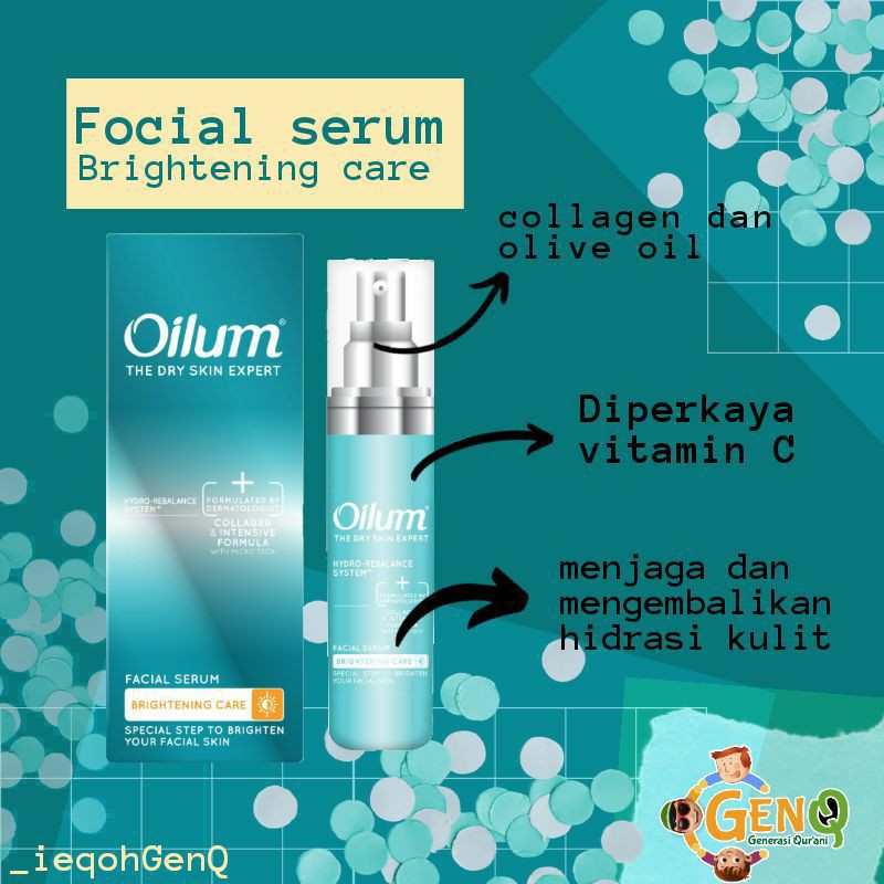 oilum brightening facial serum