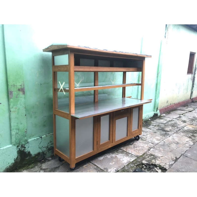 Gerobak gorengan / rombong gorengan / rombong