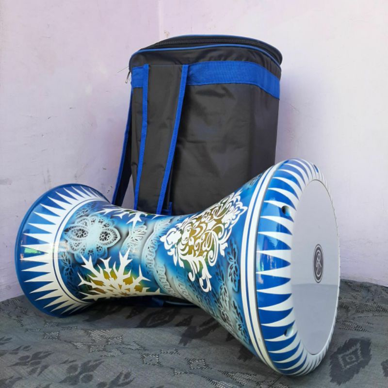 Darbuka Dumbuk Calti Calty 8 In Inch Inci Mika Power Beat Murah Free Tas Ransel + Plus Kunci L Lengk