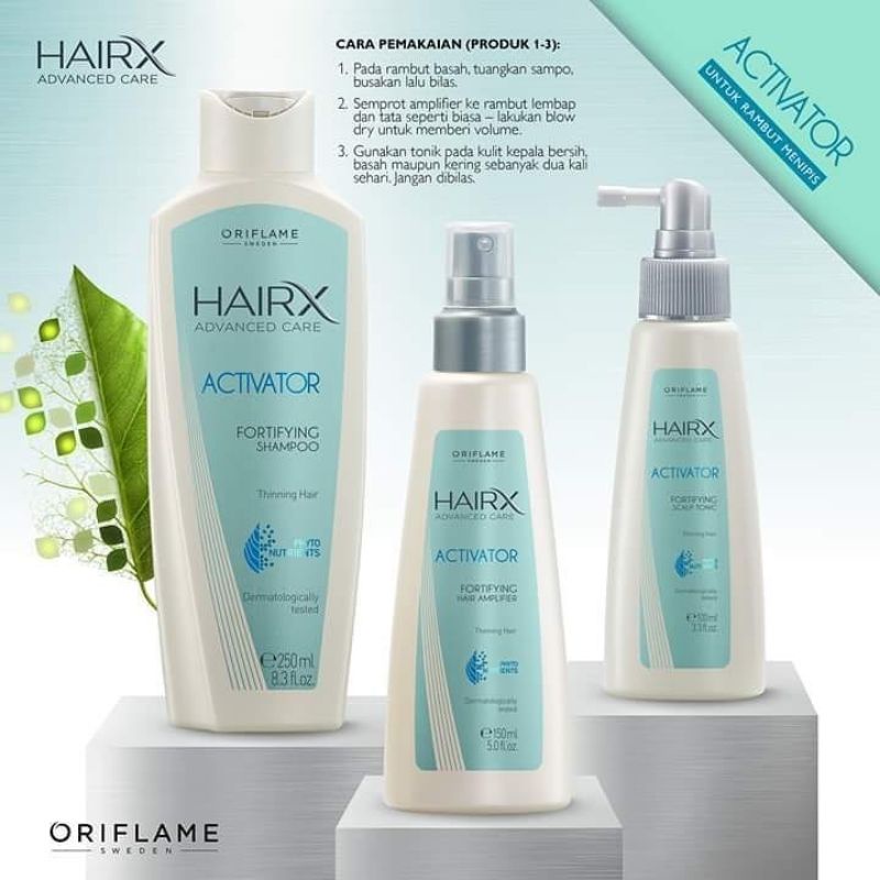 HairX Advanced Care Activator Fortifying Shampoo / Amplifier / Tonic