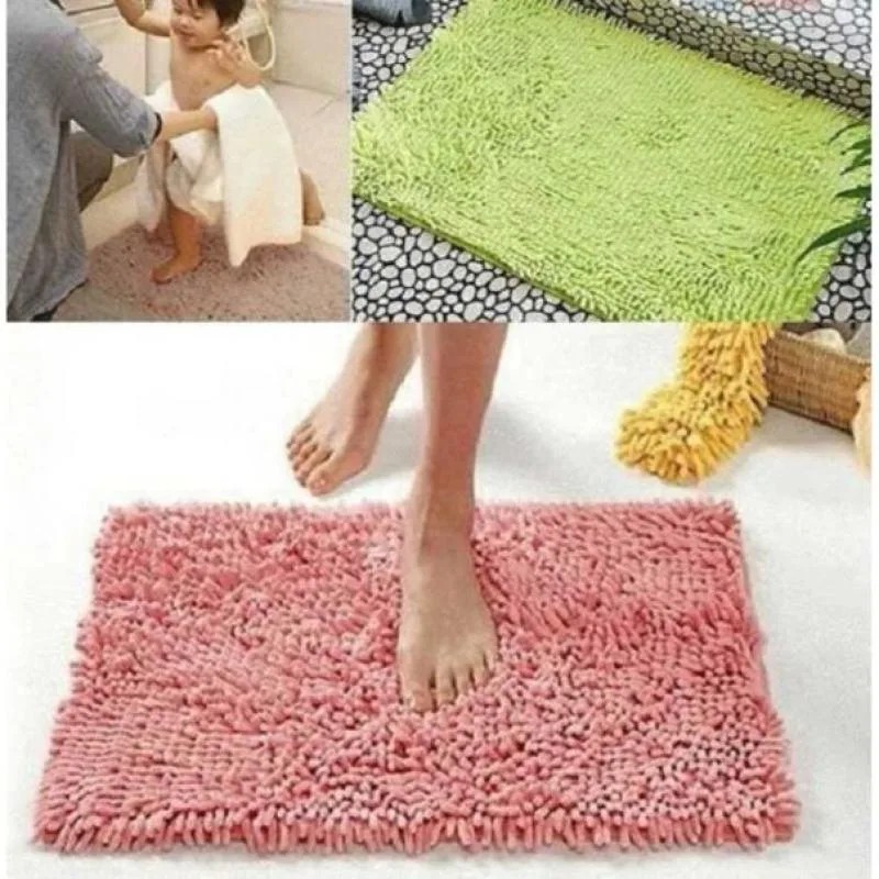 KESET CENDOL MICROFIBER - KESET KAKI KAMAR MANDI DEPAN RUMAH DAPUR UK. 40X60 CM