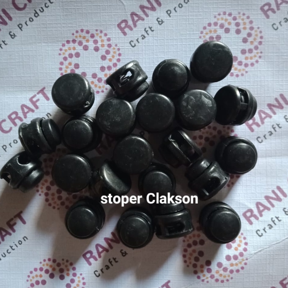 stoper tali masker stoper hitam klakson bahan strap masker