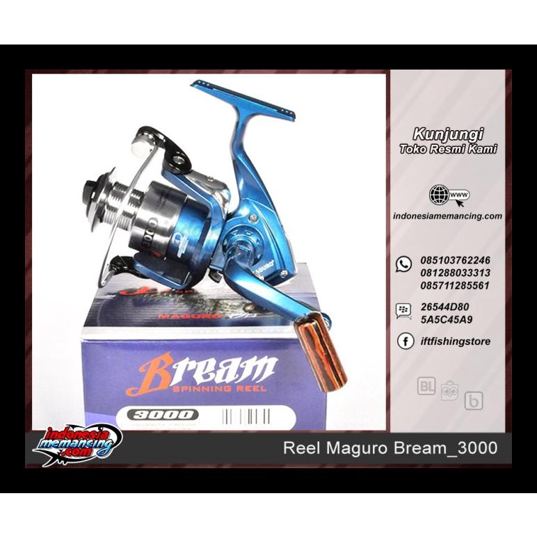 BEST SELLER REEL SPINNING MAGURO BREAM 3000 ALAT PANCING TERMURAH PALING LENGKAP AL5