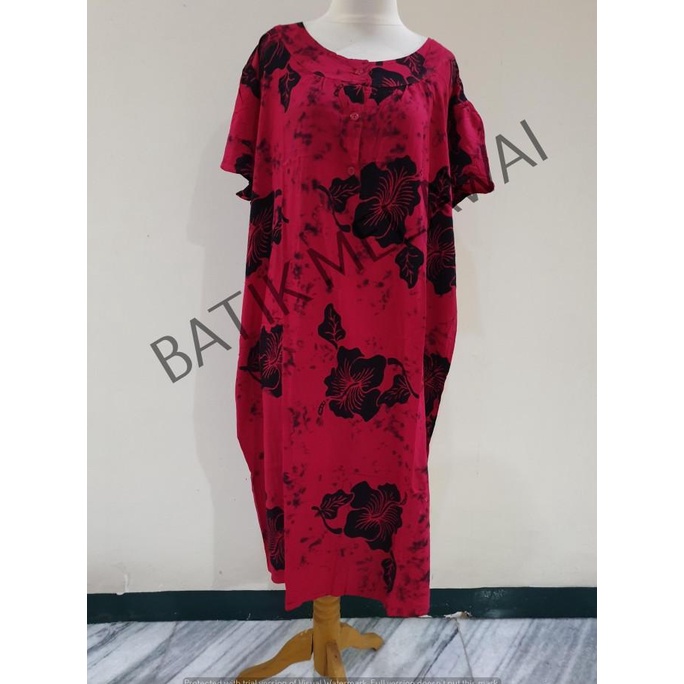 Baju Tidur Wanita Daster batik PREMIUM SUNAN ORI Rayon Adem Babylook Kancing Depan