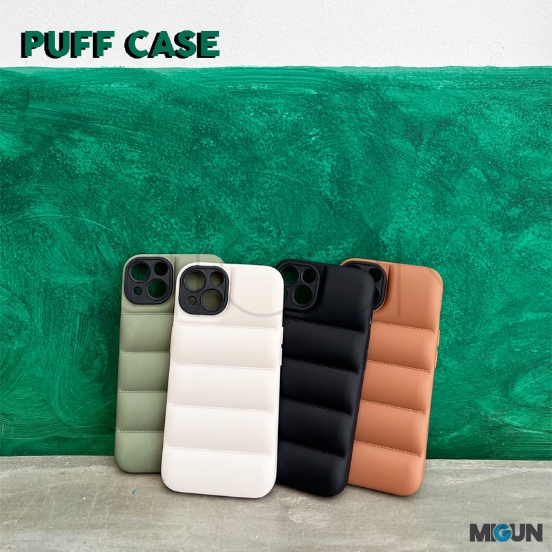 (2) Puff Case - Softcase Fullcover - For iPhone 12 13 11 PRO MINI PROMAX 7 8 SE2020 7+ 8+ X XR XSMAX 14 PLUS PRO PROMAX