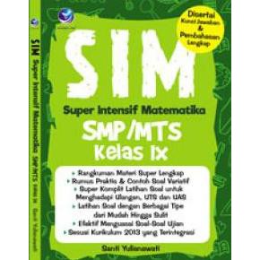 Buku Sim Super Intensif Matematika Smp Mts Kelas Ix Termurah