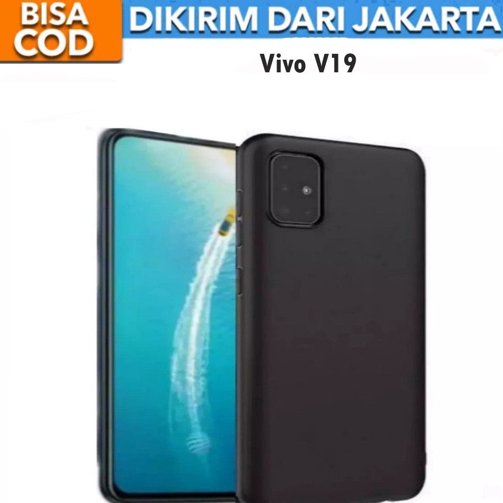 Casing Vivo V19 SoftCase Black Matte