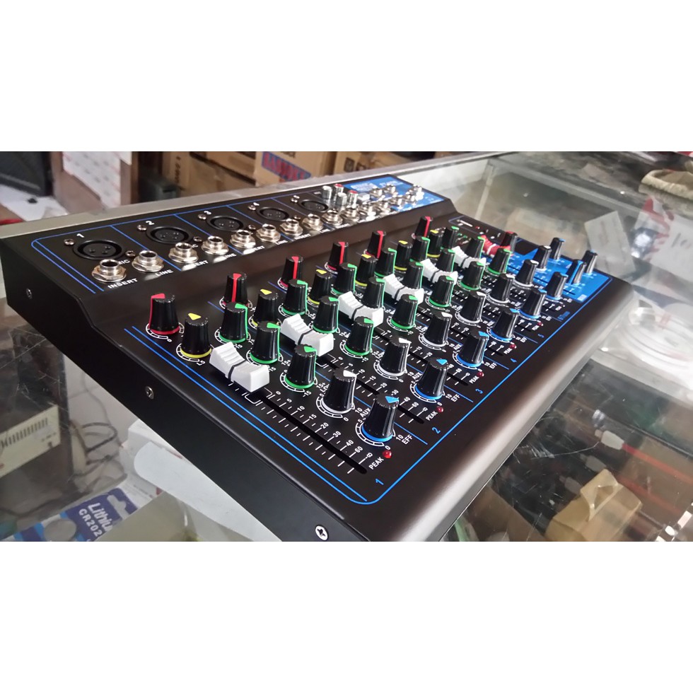 MIXER 7CHANNEL LIVE USB MP3 STAGE MASTER SLIM