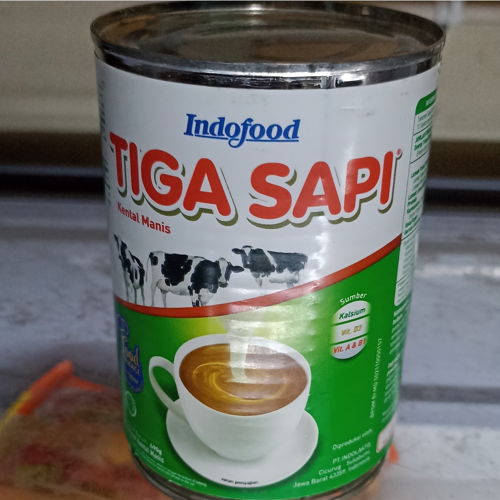 

Tiga Sapi Susu Kental Manis Kaleng Putih 490 gram