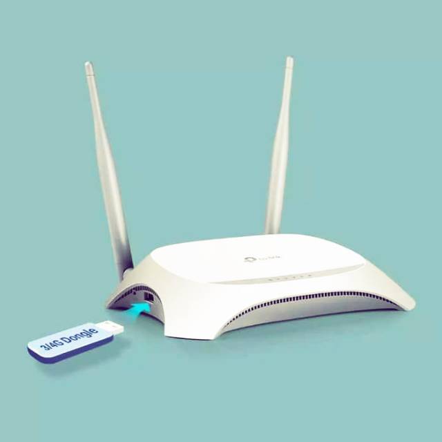 Paket Modem Huawei E8372 dan Router TP-Link MR3420 free Dual Pigtail RP SMA