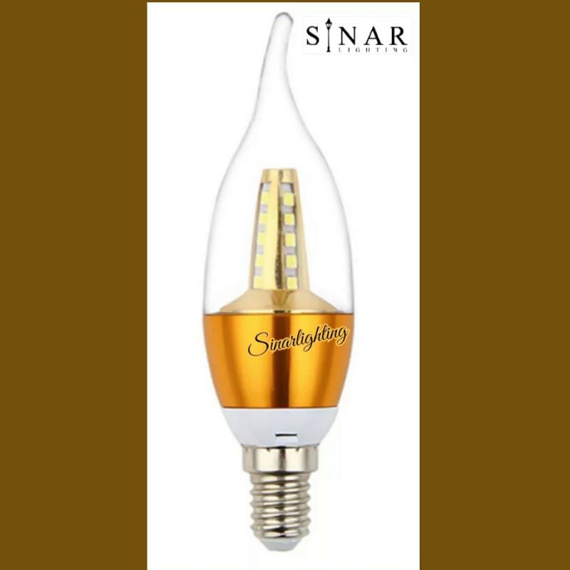 Lampu bohlam LED candle E14 Flare