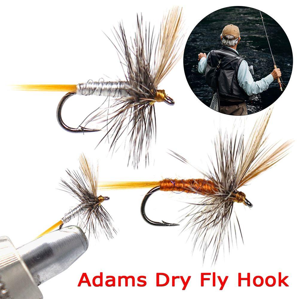 Preva 5pcs Adams Pengait Lalat Kering Isi14# Fly Fishing DIY Memancing Lalat