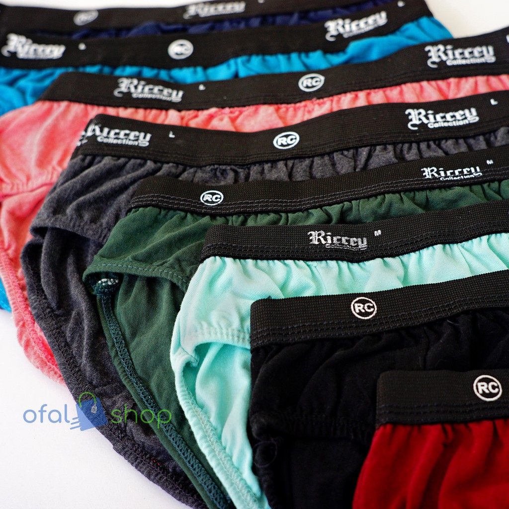 6 pcs celana dalam Pria Riccey big size Ready