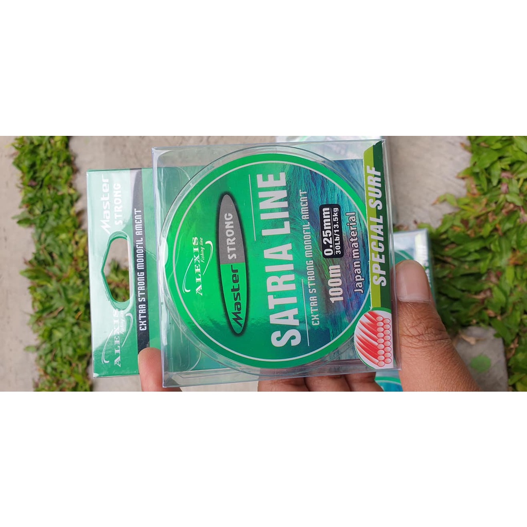 Senar Pancing Monofilament Alexis Satria Line Gak Gampang Kriting