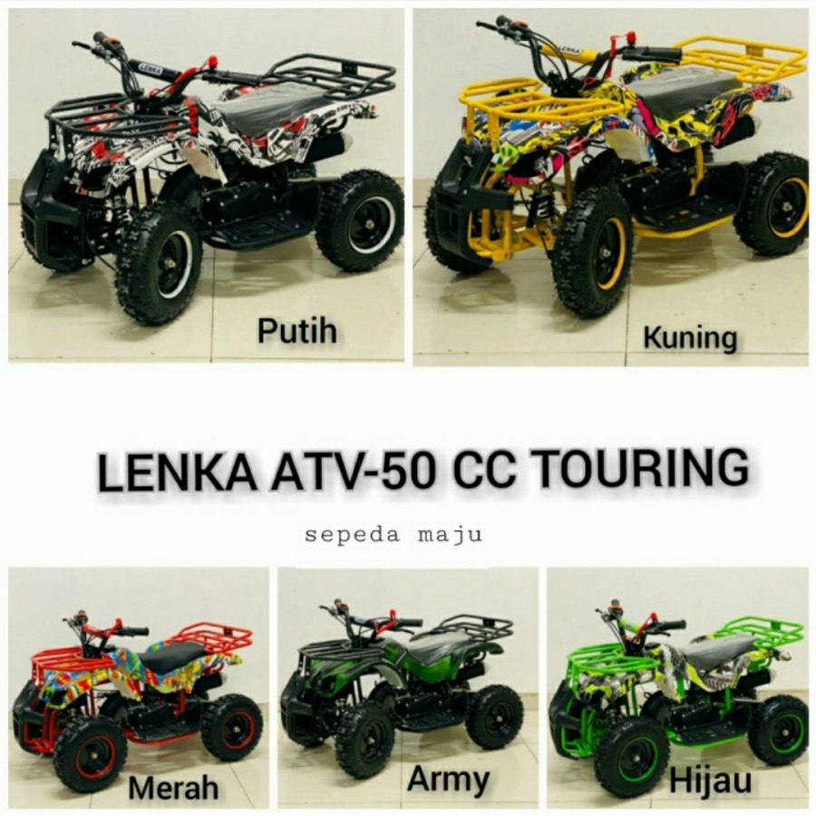 Mainan Anak Motor ATV Lenka 50cc Touring Bensin Roda Empat