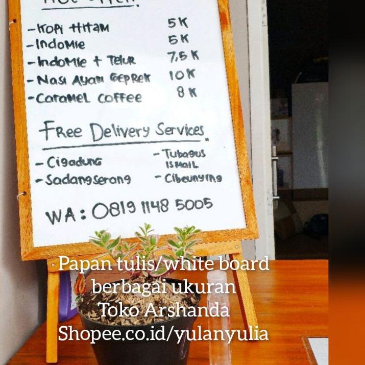 

[KODE PRODUK JQKOO9049] Papan tulis 32x42cm white board+ standing