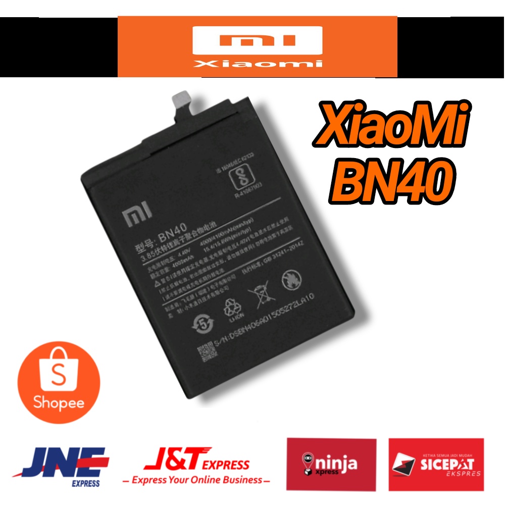 BATERAI / BATTERY / BATRE XIAOMI BN40 / XIAOMI REDMI 4 PRO / 4 PRIME ORIGINAL HARGA GROSIR