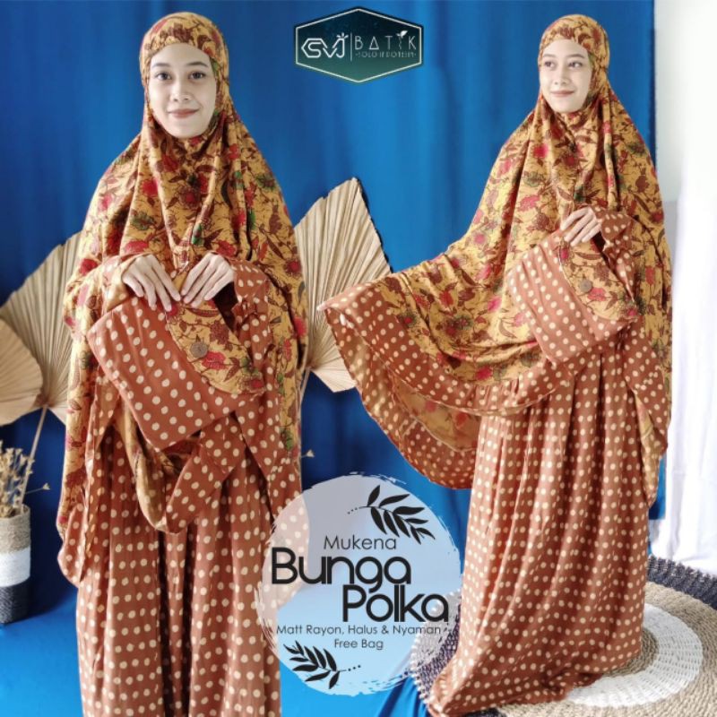 MUKENA BATIK RAYON MUKENA BATIK DEWASA MUKENA BATIK SOGAN ADEM MUKENA LEBARAN 2021