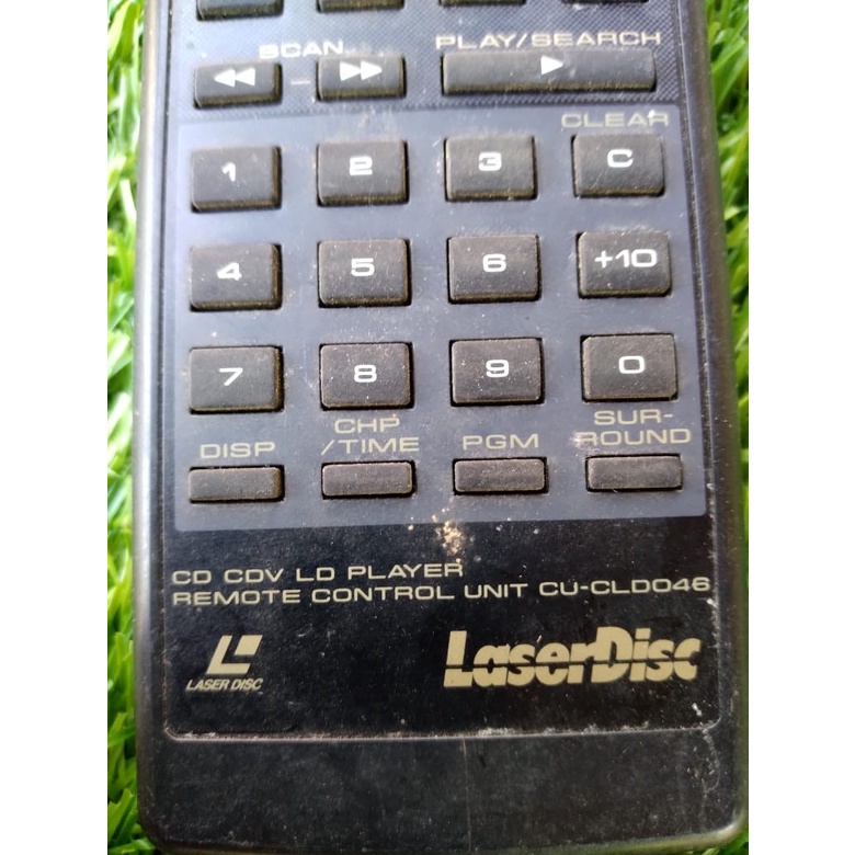 cu-cld046 ORI ASLI ORIGINAL  PIONEER CD CDV LD PLAYER REMOTE REMOT CONTROL UNIT LASERDISC JADUL VINT