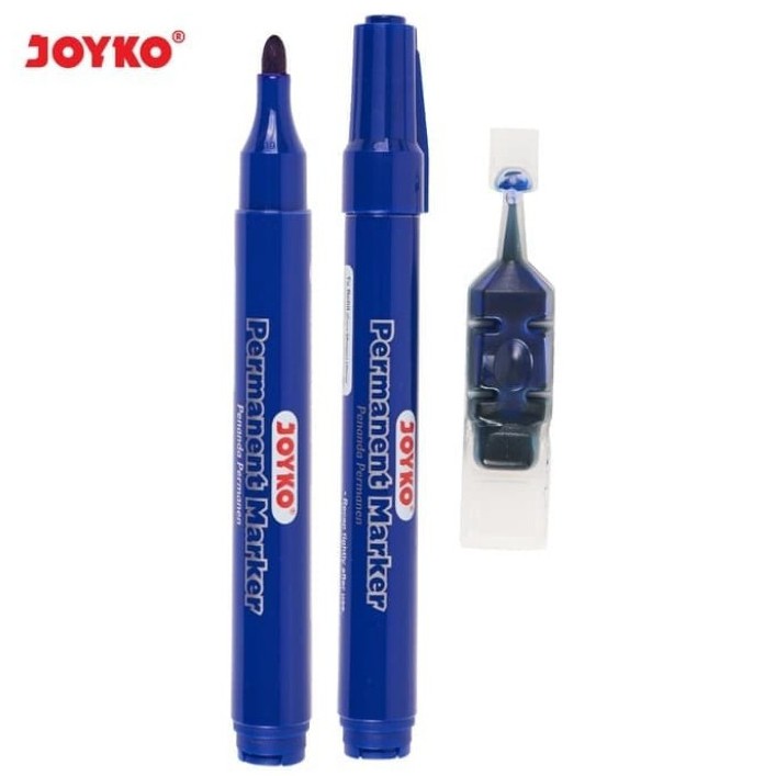 

Spidol Permanen Biru JOYKO Bonus Refill- Permanent Marker PM-34RF