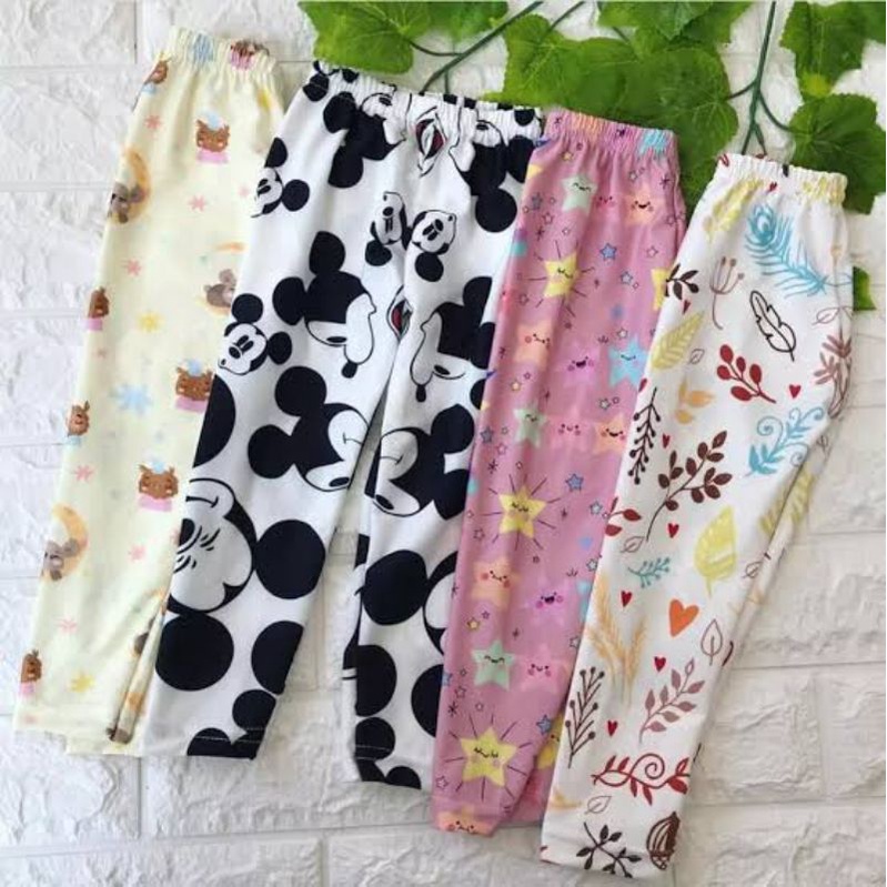 Legging Motif Anak Perempuan Usia 2-13 Tahun XS-XXL