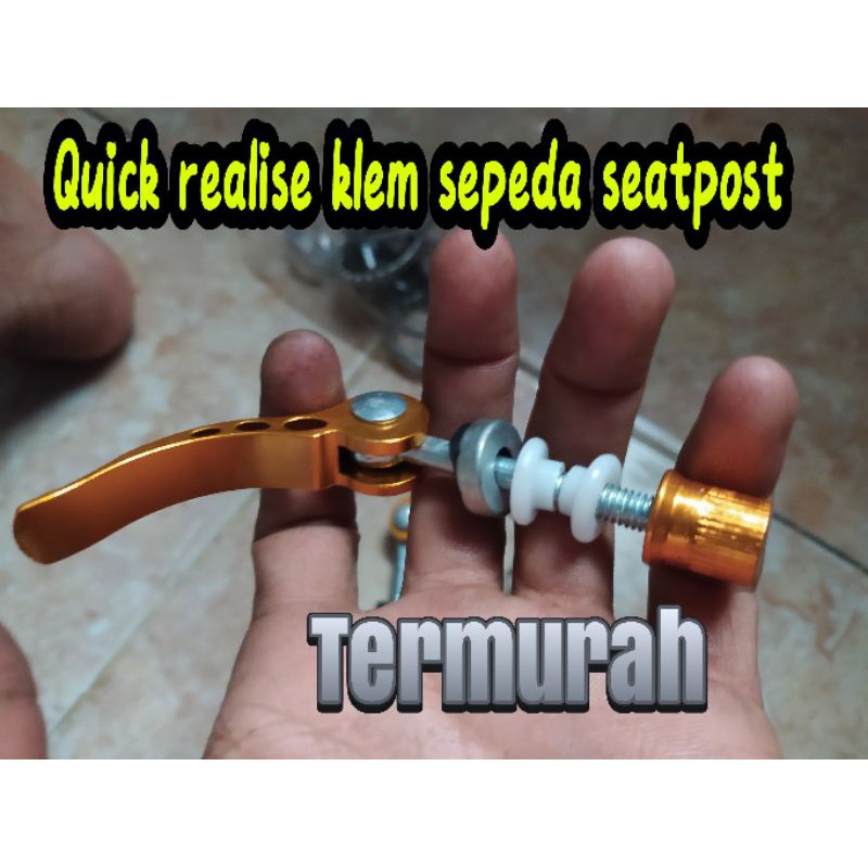 klem seatpost clamp seatpost sepeda