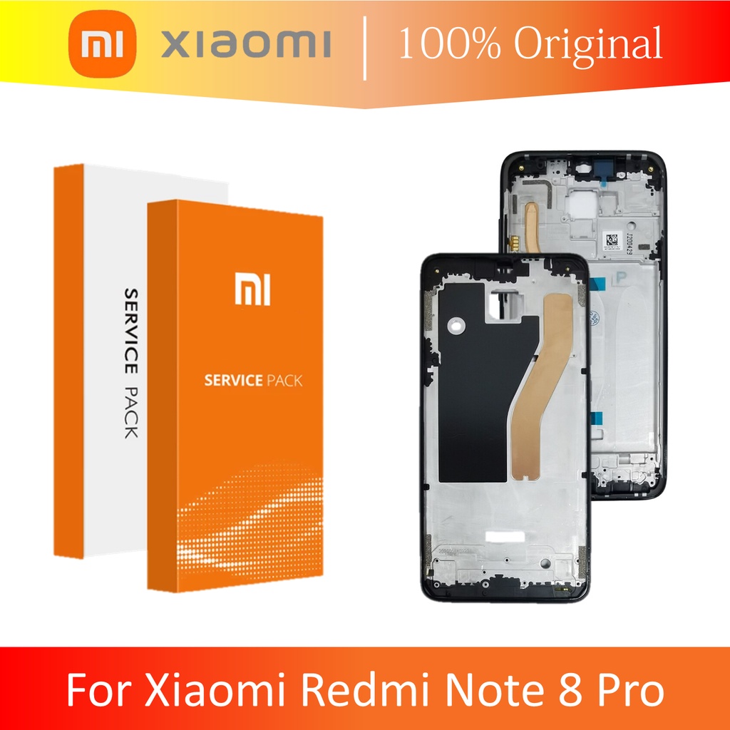 (ORIGINAL 100% XIAOMI) MIDDLE FRAME BEZEL RANGKA TULANG LCD XIAOMI REDMI NOTE 8 PRO