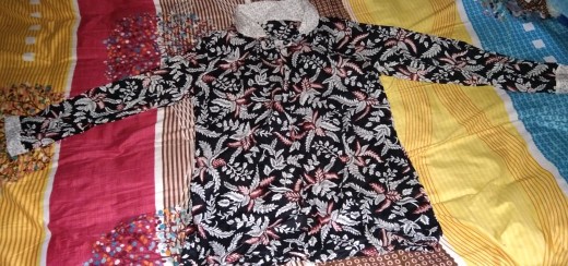 Tey-17 Batik Wanita Asj Sa Hrb026 Kenongo Kemeja Tosca Pendek