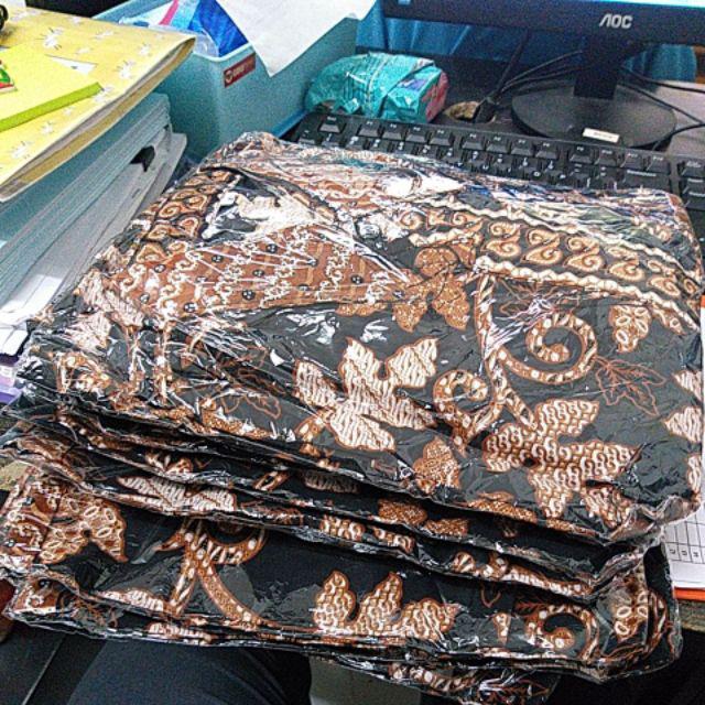 Bswart Batik Hrb026 Kenongo Hem Pendek Padi Pekalongan M L Xl Batik Pria Murah Modern Grosir